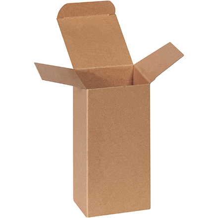 3 x 3 x 6" Heavy Duty Kraft Reverse Tuck Folding Cartons